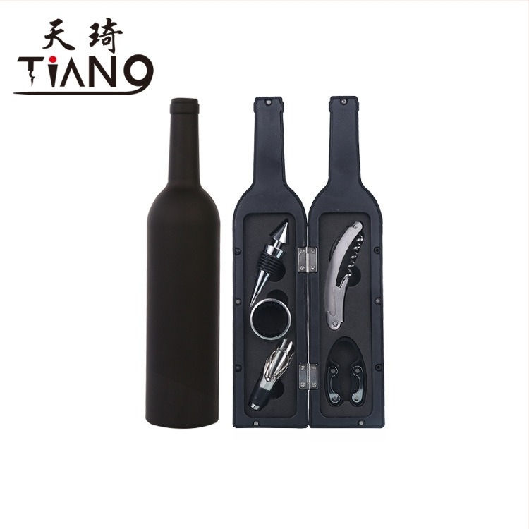 Set otvarača za vino s oblikom boce, plastični materijal, 3- ili 5-dijelni set, moguć ispis logotipa