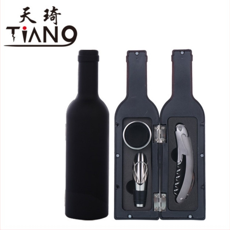 Set otvarača za vino s oblikom boce, plastični materijal, 3- ili 5-dijelni set, moguć ispis logotipa