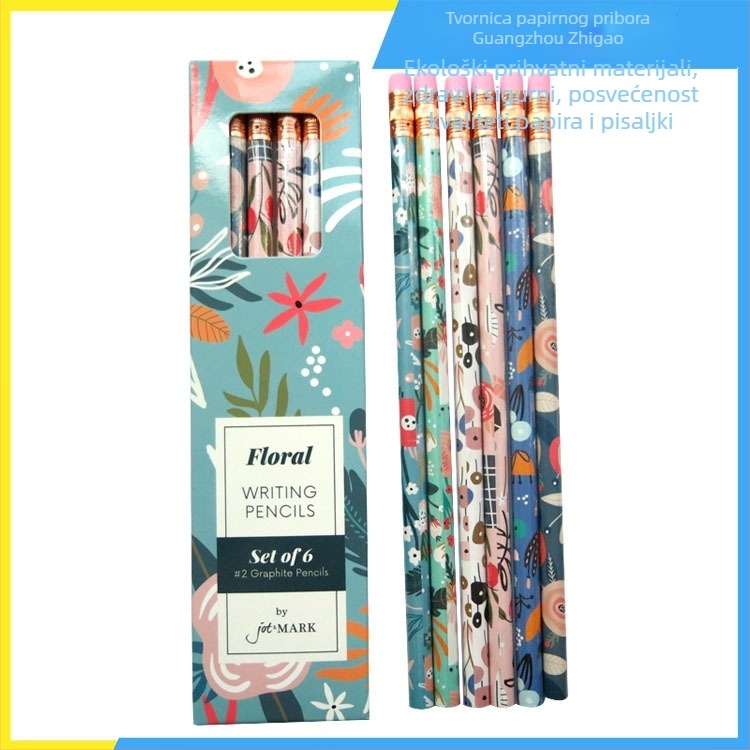 Set olovaka s drvenim tijelom, ekološki dizajn, masovno pakiranje