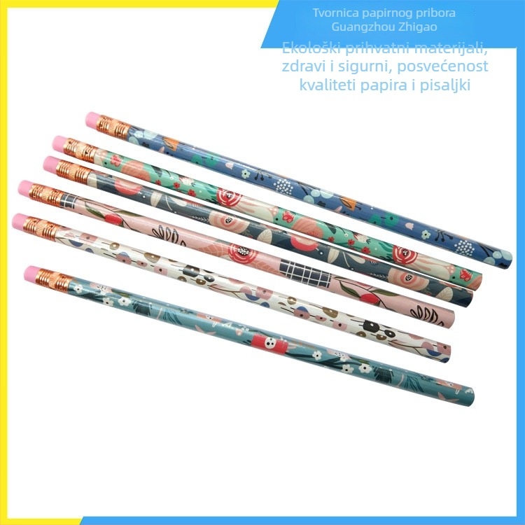 Set olovaka s drvenim tijelom, ekološki dizajn, masovno pakiranje