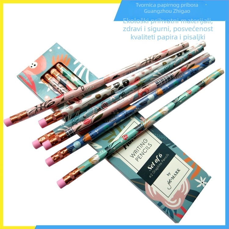 Set olovaka s drvenim tijelom, ekološki dizajn, masovno pakiranje