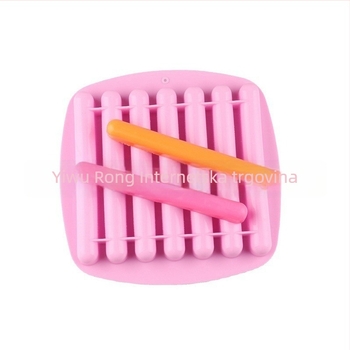 Set silikonskih kalupa za pečenje, 7 komada dugih traka, nepravilnog oblika, cilindrični kalup za puding i čokoladu