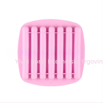 Set silikonskih kalupa za pečenje, 7 komada dugih traka, nepravilnog oblika, cilindrični kalup za puding i čokoladu