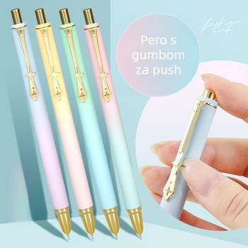 SSLJ-0755 set pera s kartridžnom tintom, nehrđajući čelik vrh, 16 komada u kutiji