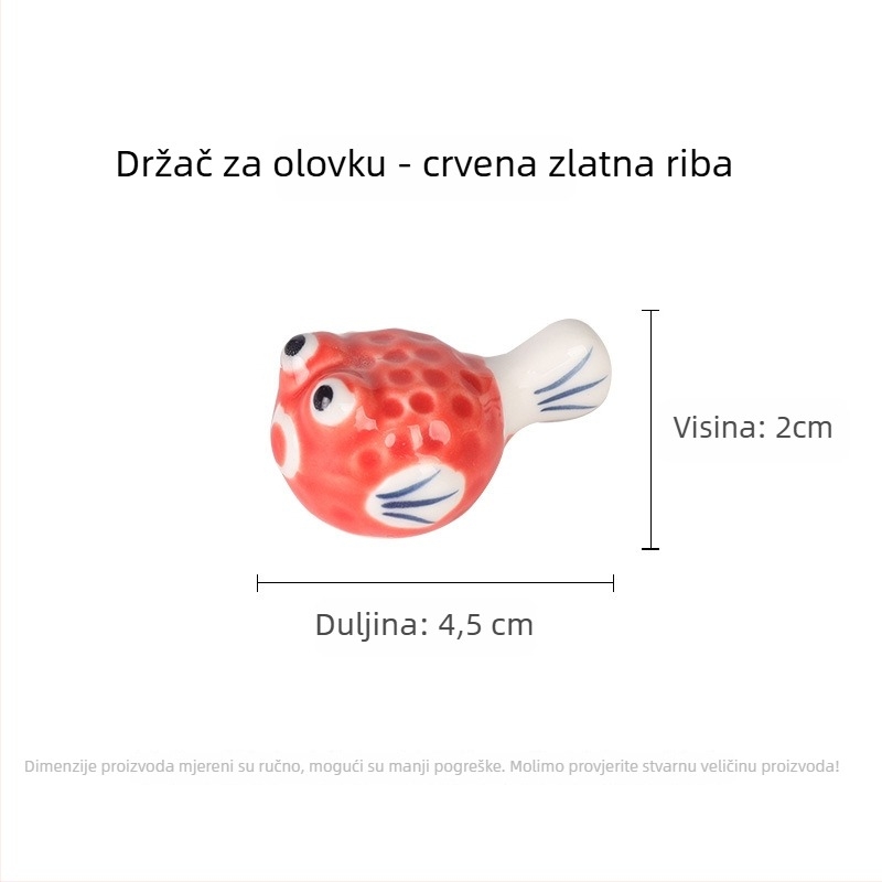 Keramički držač za četkice s motivima životinja za kaligrafiju, KTBG-07