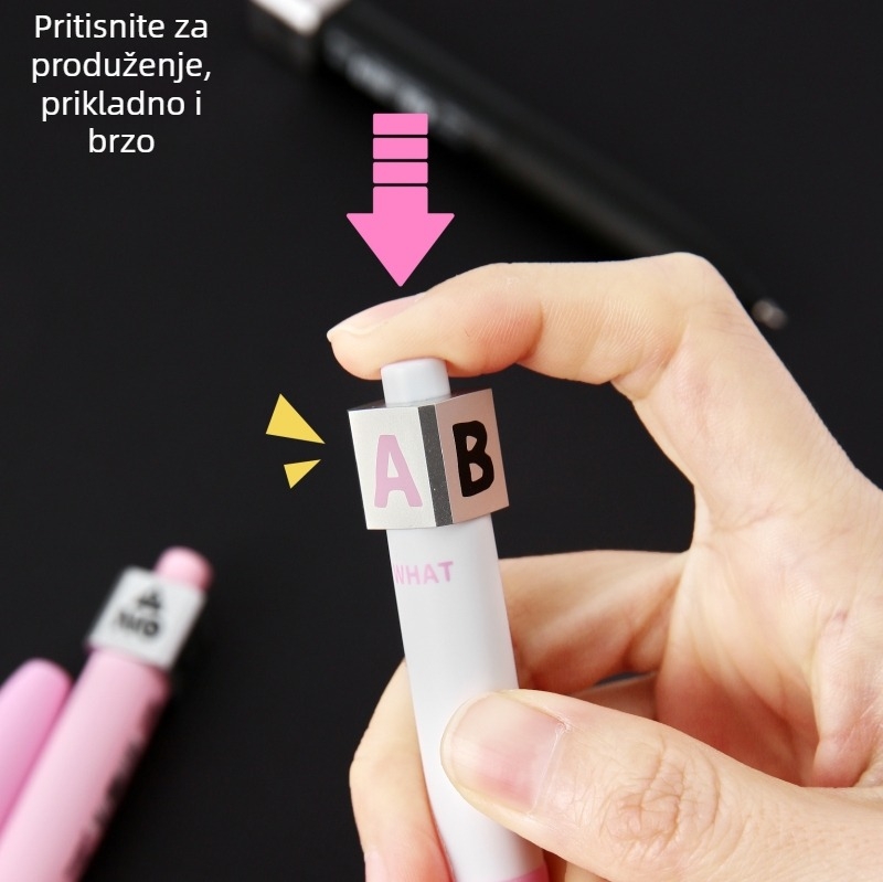 Pero s klikom - Click-action serija, dvostruka kuglična glava, plastično kućište, CS glava vrha, u kutiji, model XS17390