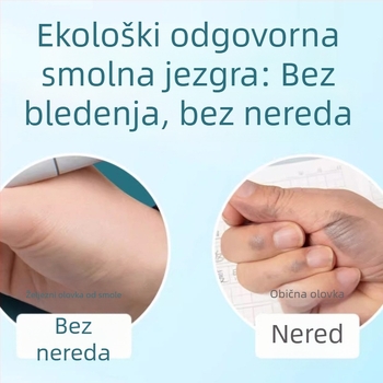 Trojkutna olovka od smole s 2B grafitom za osnovnoškolce – pisanje, skiciranje i crtanje