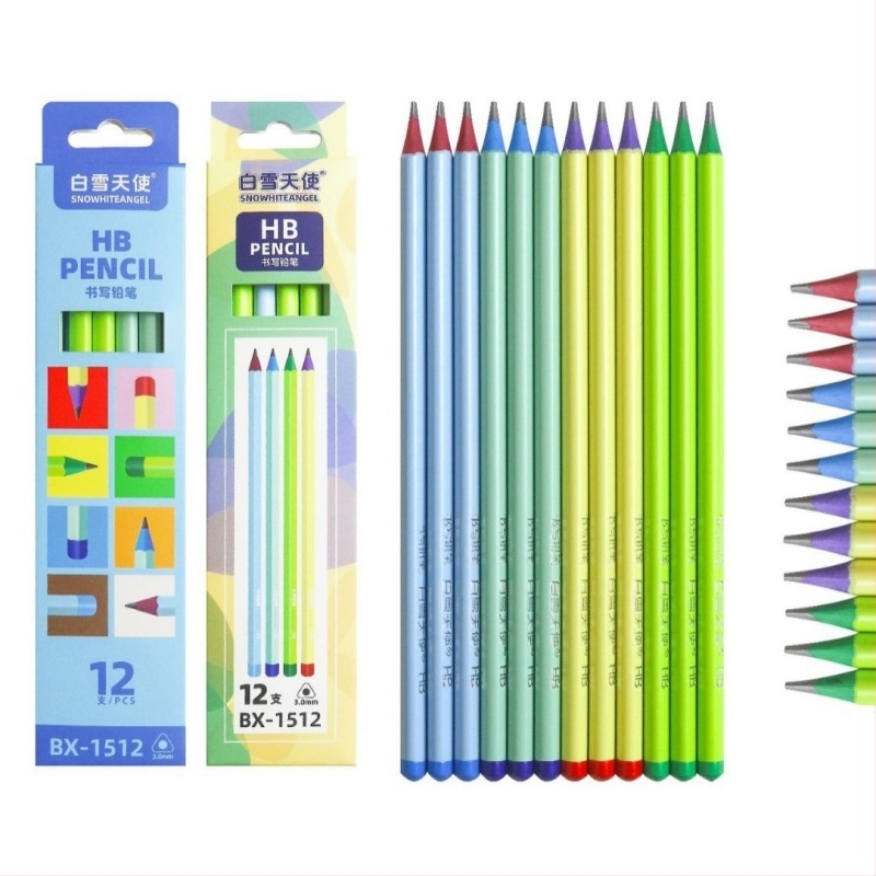 Trojkutna olovka od smole s 2B grafitom za osnovnoškolce – pisanje, skiciranje i crtanje