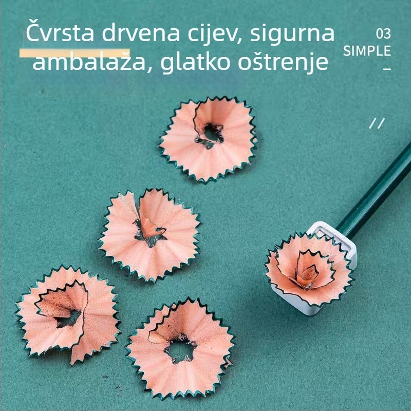 Deli drveni šestostranični olovka HB/2B, broj proizvoda 58104-HB/2B