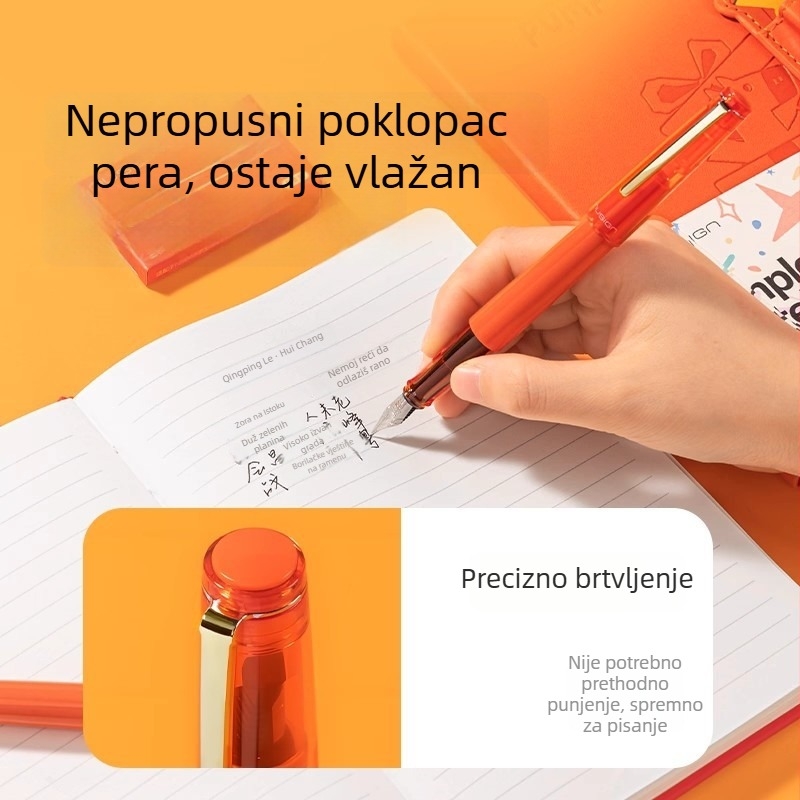 Deli ograničeno izdanje fountain pen – Godina konja, suradnja s papirnicom za učenike, poklon paket u kutiji