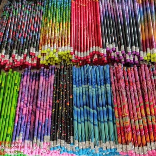 Grebalj olovka s slatkom karikaturom glavom, drveno kućište, model LX-33, 10 kom. u kutiji, marka Big mouth