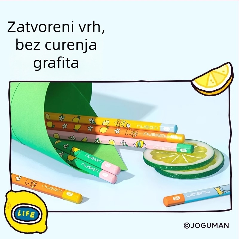 NS803-2BQ šestougaoni olovka HB/2B, kutija, 10 kom.