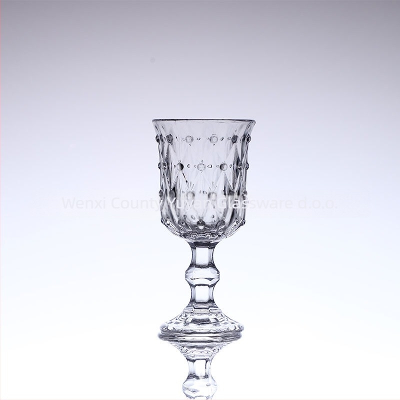 Čaša za vino – Staklo, Vintage stil, 238 g, Značka YN, Pojedinačno pakiranje