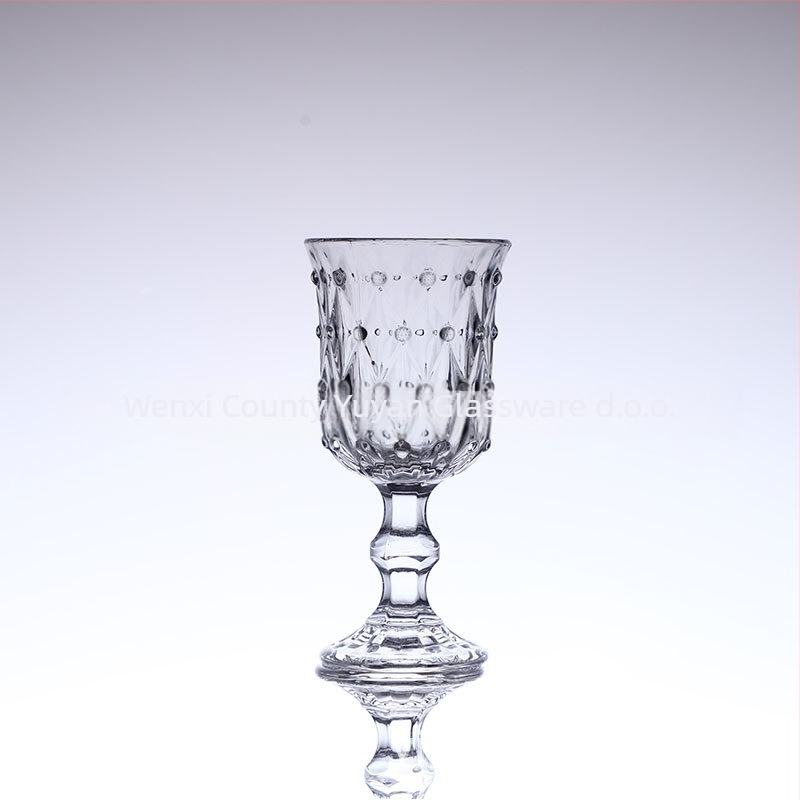 Čaša za vino – Staklo, Vintage stil, 238 g, Značka YN, Pojedinačno pakiranje