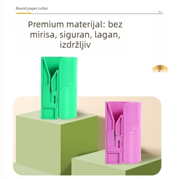 Nož za papir s zamjenjivom oštricom, plastično kućište, Channel formed