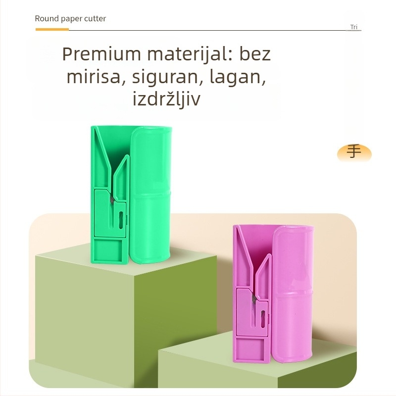 Nož za papir s zamjenjivom oštricom, plastično kućište, Channel formed