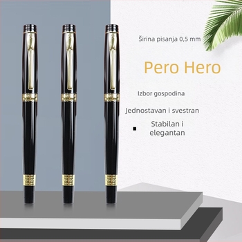 Hero 3802 nalivno pero – poslovni poklon, iridijsko pero, graviranje logotipa po želji