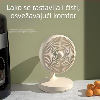 Stolni ventilator, mini, oscilirajuća glava, tih rad, model 1; bez loga; bez obrade; bez baterija; bez poklona