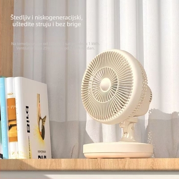Stolni ventilator, mini, oscilirajuća glava, tih rad, model 1; bez loga; bez obrade; bez baterija; bez poklona