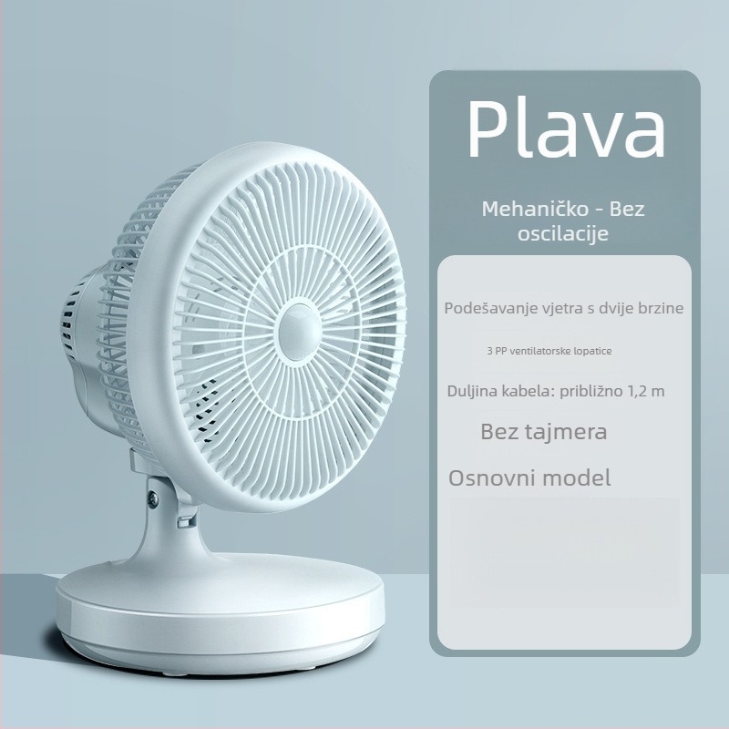 Stolni ventilator, mini, oscilirajuća glava, tih rad, model 1; bez loga; bez obrade; bez baterija; bez poklona