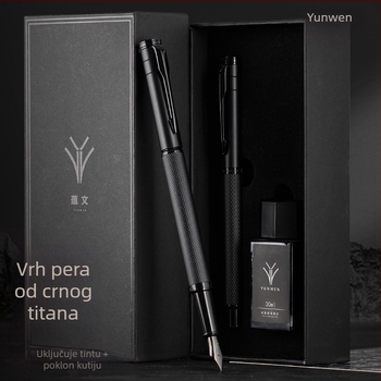 Pero za kaligrafiju za vježbu, muško premium pero sa zamjenjivim spremnikom tinte, elegantno uredsko potpisno pero