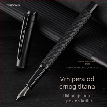 Pero za kaligrafiju za vježbu, muško premium pero sa zamjenjivim spremnikom tinte, elegantno uredsko potpisno pero