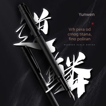Pero za kaligrafiju za vježbu, muško premium pero sa zamjenjivim spremnikom tinte, elegantno uredsko potpisno pero