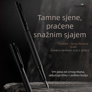 Pero za kaligrafiju za vježbu, muško premium pero sa zamjenjivim spremnikom tinte, elegantno uredsko potpisno pero