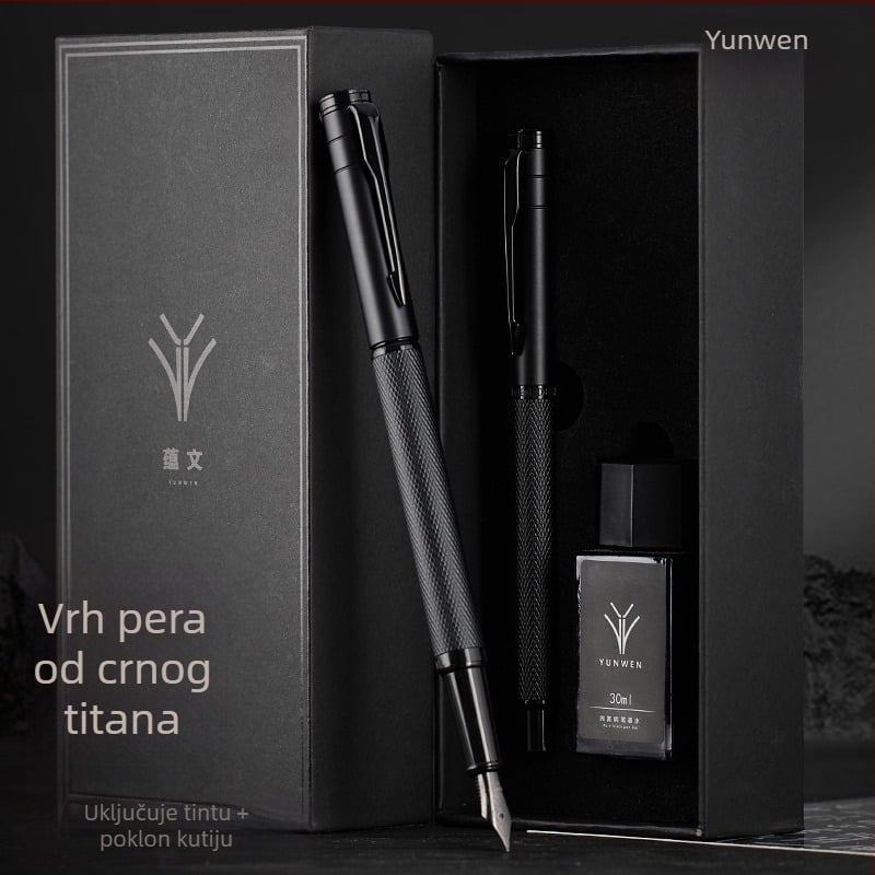 Pero za kaligrafiju za vježbu, muško premium pero sa zamjenjivim spremnikom tinte, elegantno uredsko potpisno pero