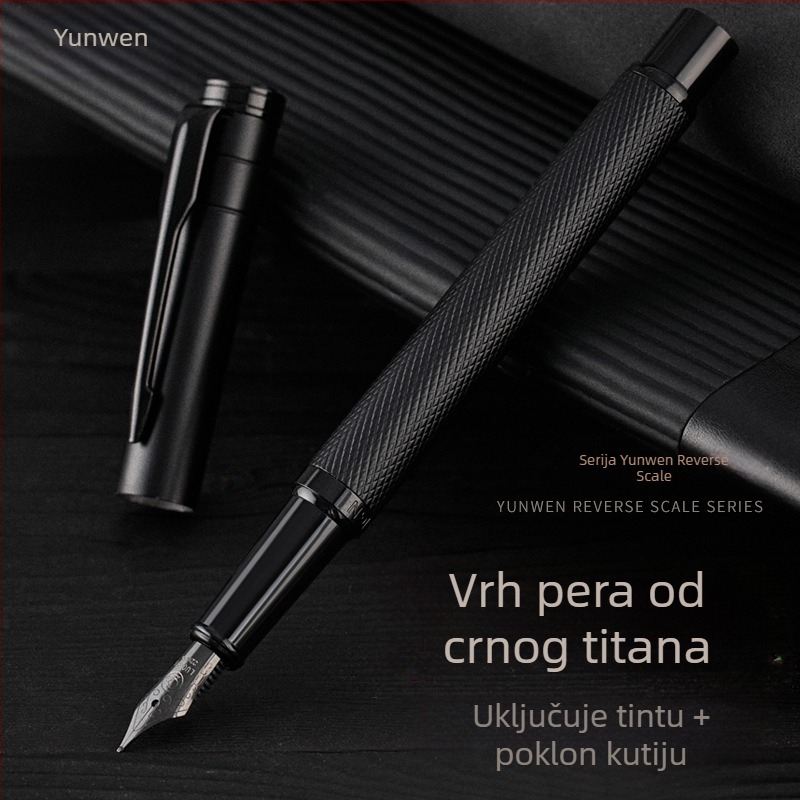 Pero za kaligrafiju za vježbu, muško premium pero sa zamjenjivim spremnikom tinte, elegantno uredsko potpisno pero