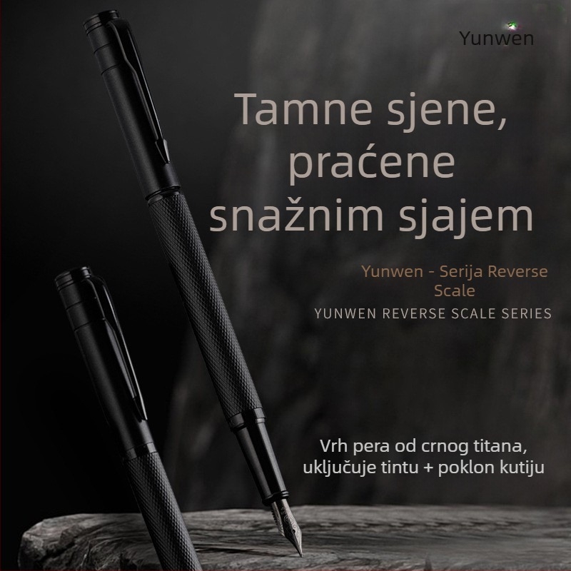 Pero za kaligrafiju za vježbu, muško premium pero sa zamjenjivim spremnikom tinte, elegantno uredsko potpisno pero