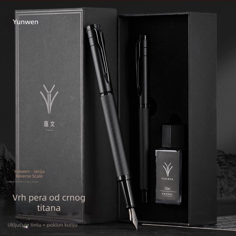 Pero za kaligrafiju za vježbu, muško premium pero sa zamjenjivim spremnikom tinte, elegantno uredsko potpisno pero