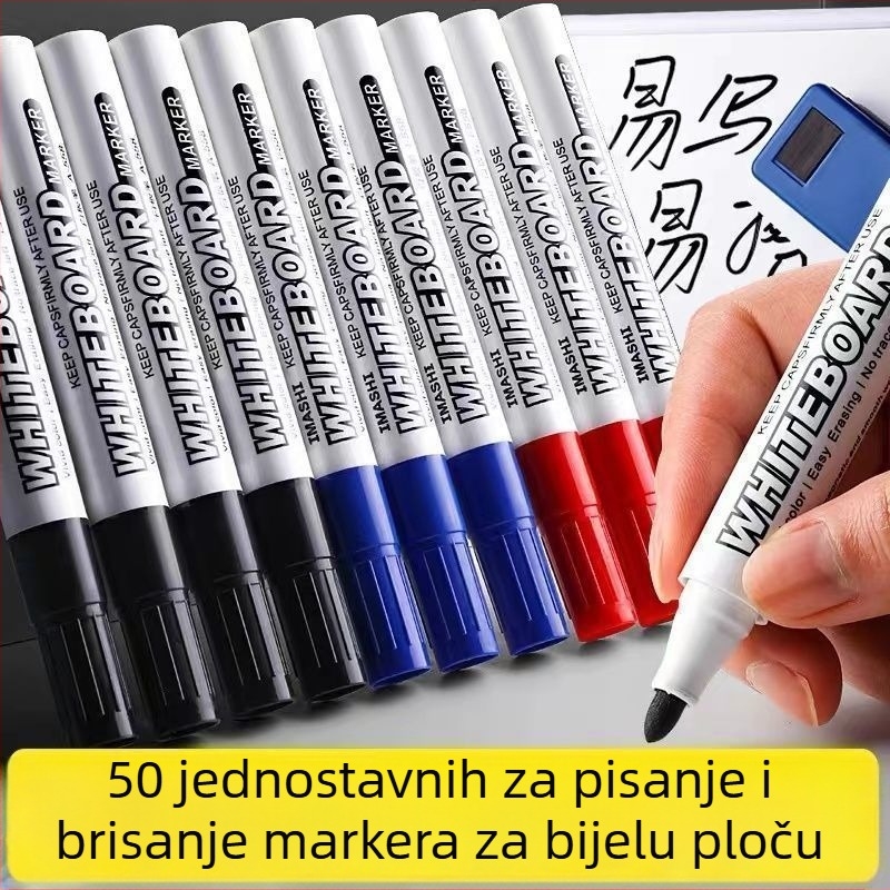 Marker za ploču – Easy Write and Erase, Brišiv i periv, Veliki kapacitet