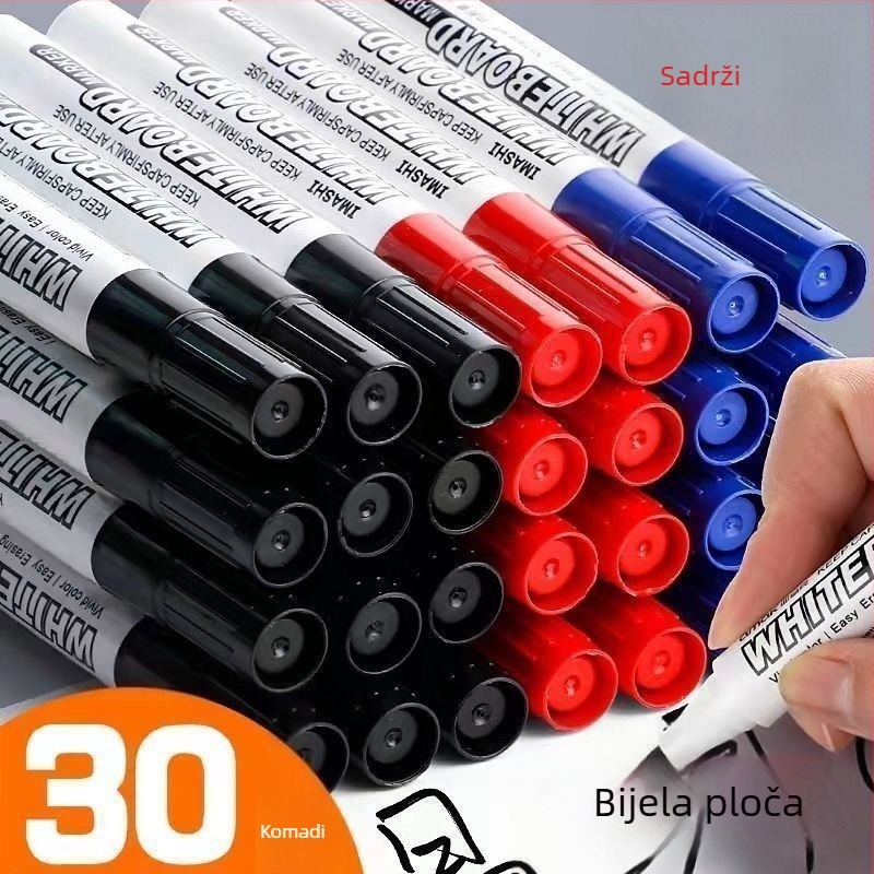 Marker za ploču – Easy Write and Erase, Brišiv i periv, Veliki kapacitet