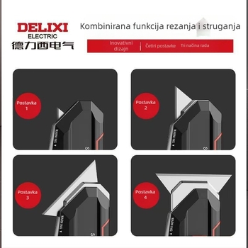 Delixi teški višenamjenski nož 2-u-1 s nožem za tapete i strugalom, industrijska oštrica