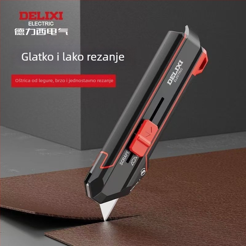 Delixi teški višenamjenski nož 2-u-1 s nožem za tapete i strugalom, industrijska oštrica