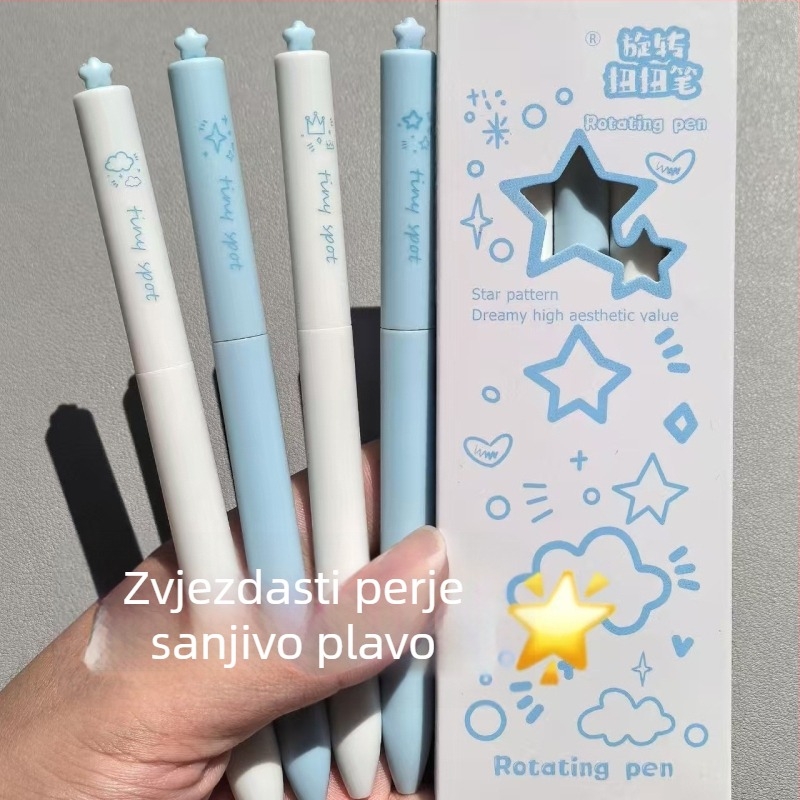 Wen Heng Okretno gel pero, ST vrh, plastično kućište, kutija pakiranja, univerzalna upotreba