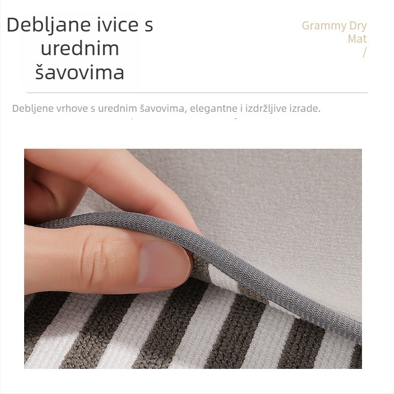 Kuhinjska daska za sušenje od mikrovlakana, kvadratnog oblika, Nordic stil, jednobojni uzorak, premium kvaliteta