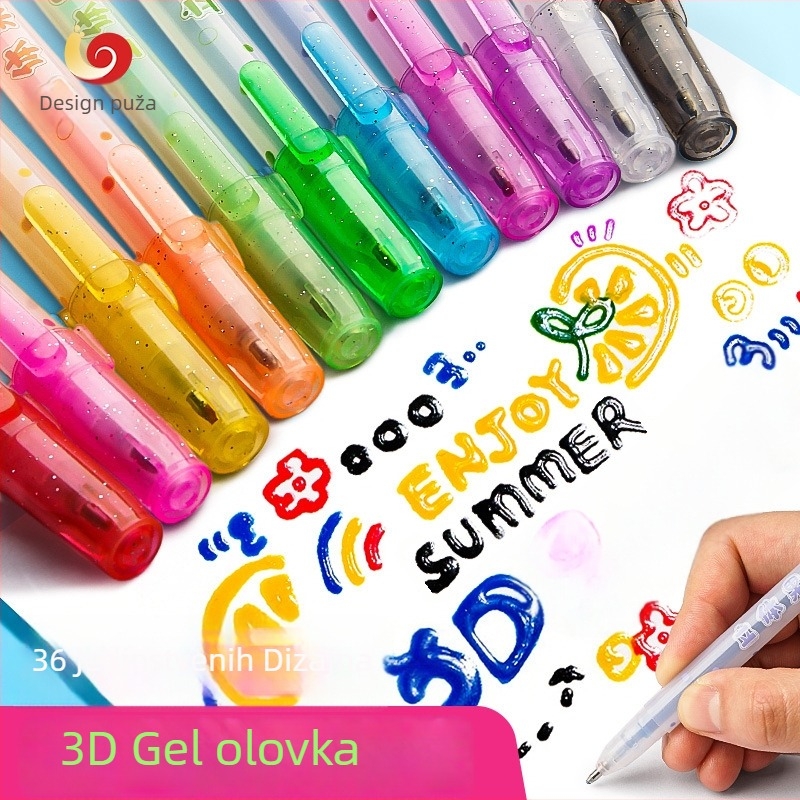 Yoshi 3D Jelly olovka set, plastično kućište, model 3DGDB, pakirano u kutiji, mogućnost ispisa logotipa