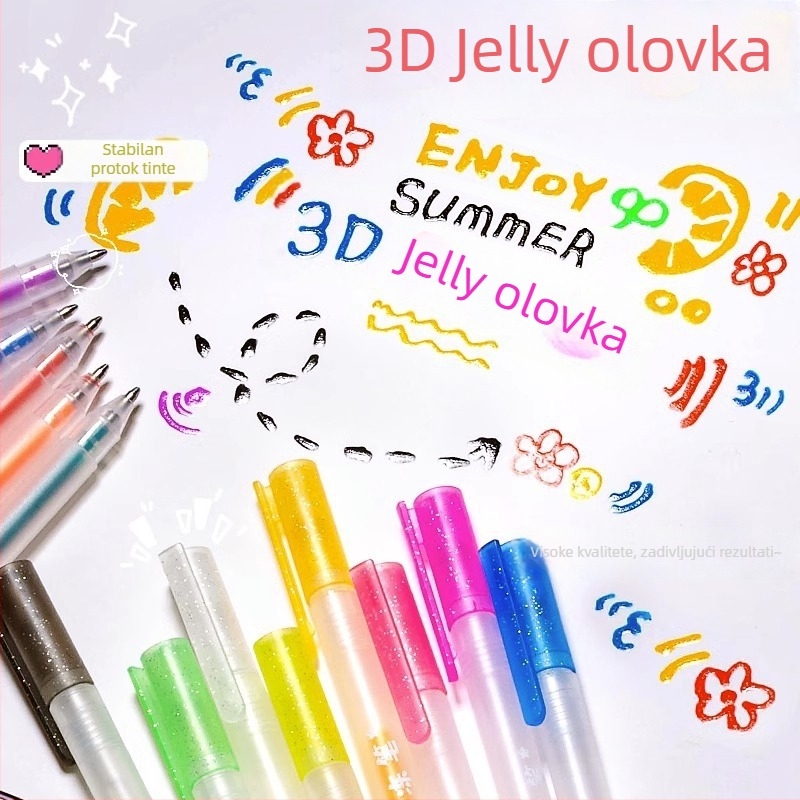 Yoshi 3D Jelly olovka set, plastično kućište, model 3DGDB, pakirano u kutiji, mogućnost ispisa logotipa