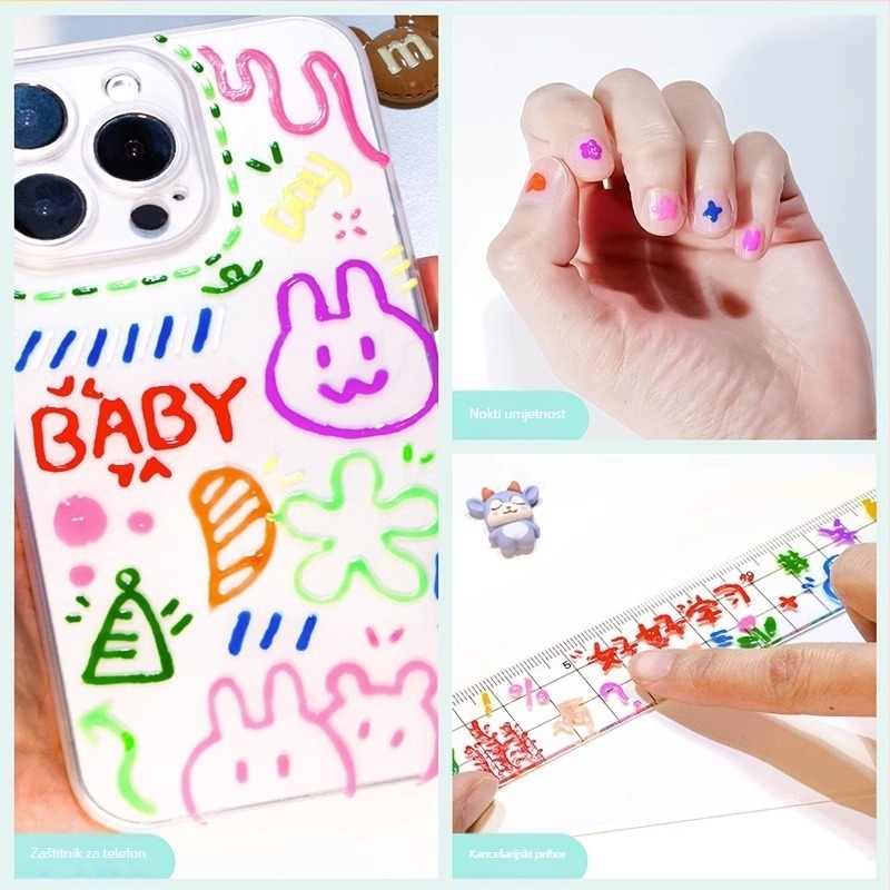 Yoshi 3D Jelly olovka set, plastično kućište, model 3DGDB, pakirano u kutiji, mogućnost ispisa logotipa