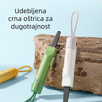 Nazubljeni otvarač kutija NS066, materijal metal+ABS, ukupna duljina 135 mm, oštrica 135×20 mm