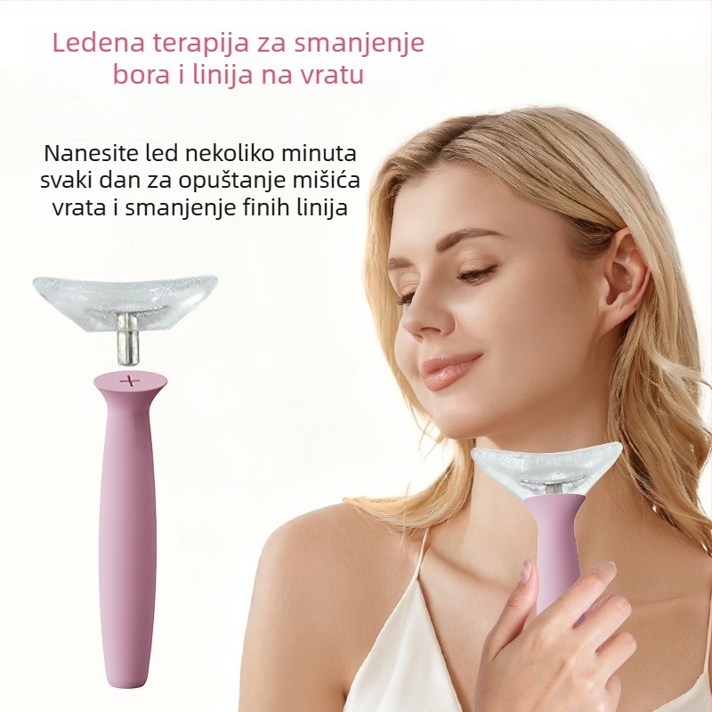 Silikonski roller za lice s posudom leda – Kozmetički alat od silikona za prehranu (Neto sadržaj: 217; Podrijetlo: Shenzhen; Pogodno za sve)