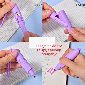 Prijenosni aromatični označivač — cvjetni i voćni miris, set od 6 okusa (6 bočica u kutiji), plastično tijelo, kutija za pakiranje, Ju Meng Stationery