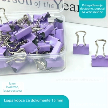 Dugi rep klips s dovetail dizajnom, metalna konstrukcija, uredski klip za dokumente