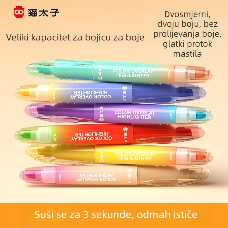 Prince Cat marker s dvostrukom glavom brzog sušenja za učenike osnovne škole, model M3216