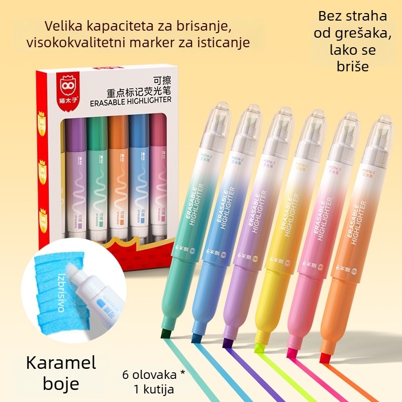 Prince Cat marker s dvostrukom glavom brzog sušenja za učenike osnovne škole, model M3216