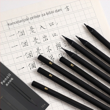 TC drvena HB olovka, šesterokutno telo, siguran netoksičan grafit za pisanje i crtanje