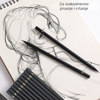 TC drvena HB olovka, šesterokutno telo, siguran netoksičan grafit za pisanje i crtanje