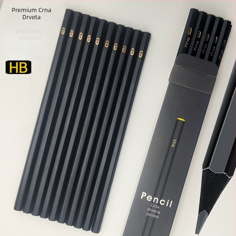 TC drvena HB olovka, šesterokutno telo, siguran netoksičan grafit za pisanje i crtanje